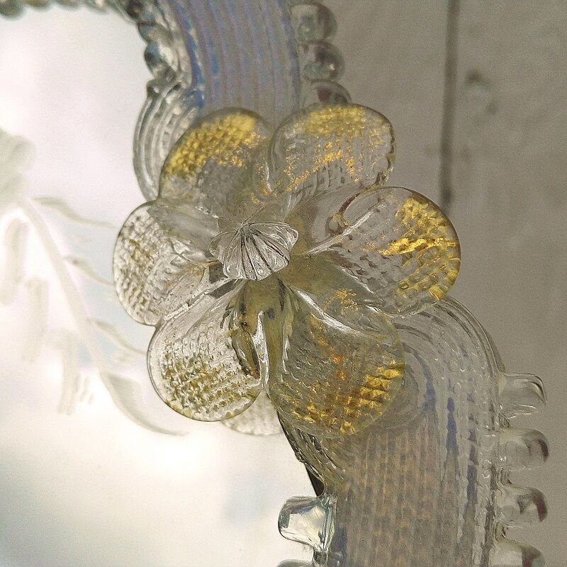Bridge mirror, Murano glass, Venetian style