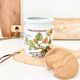 Ceramic pot vintage herbarium decoration
