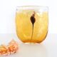 Beautiful mouth-blown bubble glass vase