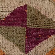 Soft Orange Vintage Wool Runner Rug For Kitchen, 74x307 Cm