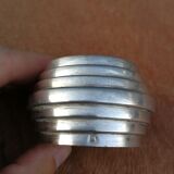 Towel ring silver metal