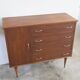 Spindle foot chest of drawers 1960