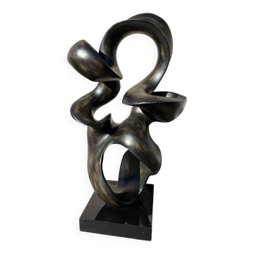 Grande sculpture abstraite en résine, années 1990