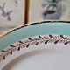 Flat plates Lunéville Pierrefonds, gilding and golden foliage