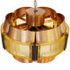 Copper pendant light by Werner Schou for Coronell Elektro. Denmark 1960s