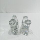 Pair of crystal candlesticks