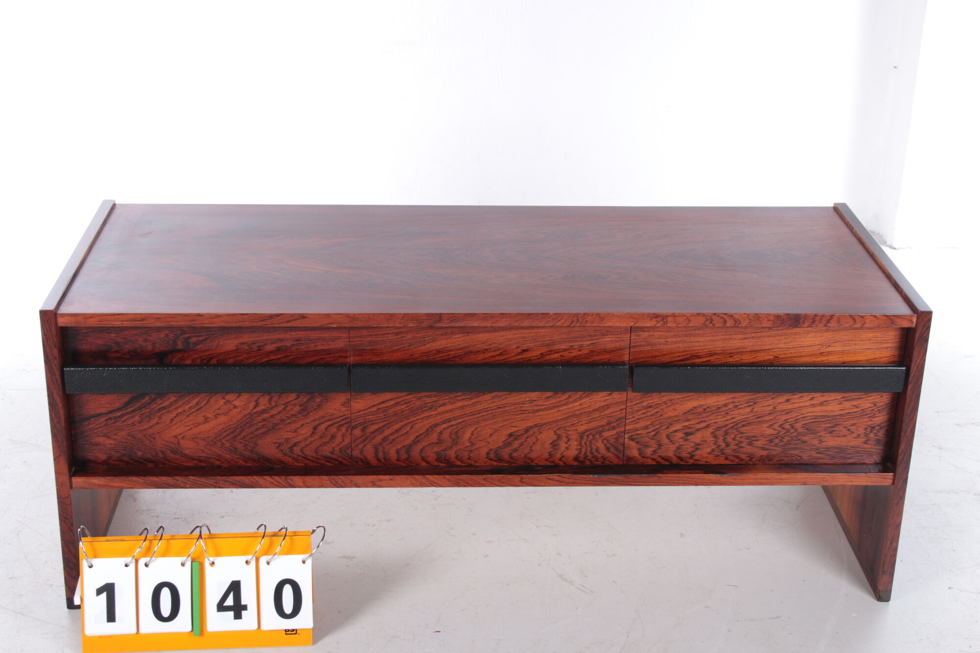 Low sideboard or TV cabinet made of Pallisander wood from the 1960s, Sweden.