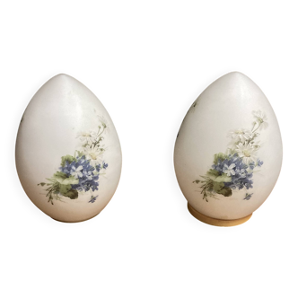 Pair of opaline lamps, 1950s design "Ben Swildens".