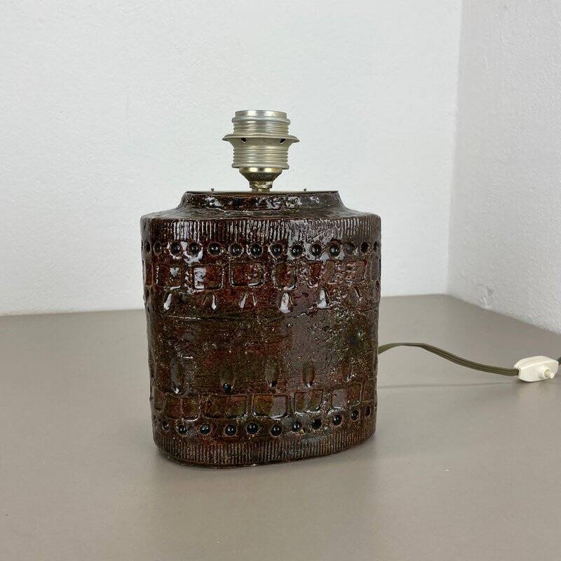 Large ceramic table lamp by Bitossi, 1970s