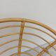Loveuse fauteuil en rotin vintage 1950