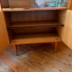 Vintage wooden display cabinet from the 60s-70s – Sliding glass doors