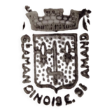 6 St Amandinoise two-tone flat plates