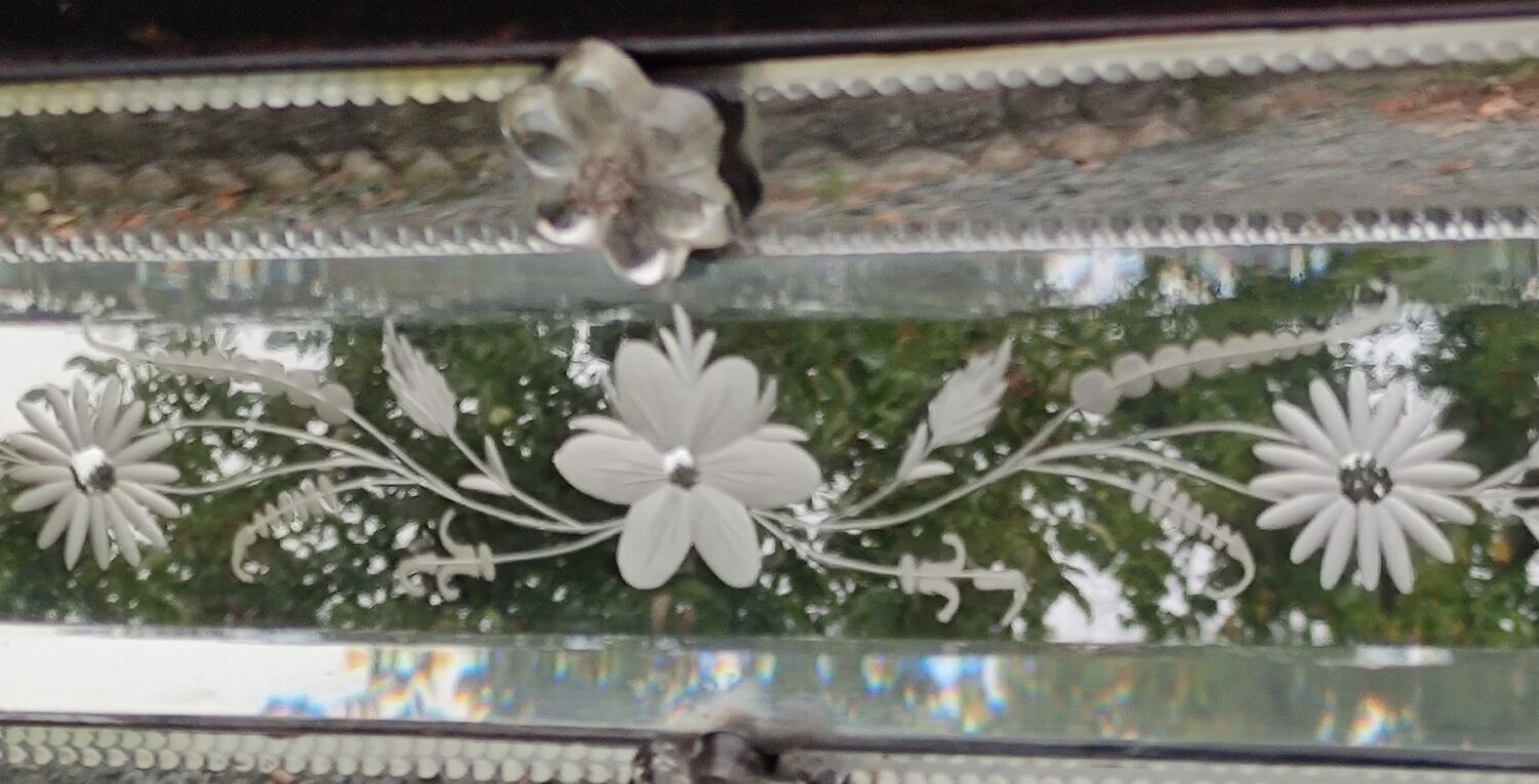 Old Venetian mirror closed