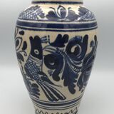 Vintage korond glazed terracotta pottery vase