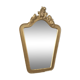 Miroir vintage en bois doré 30x15cm