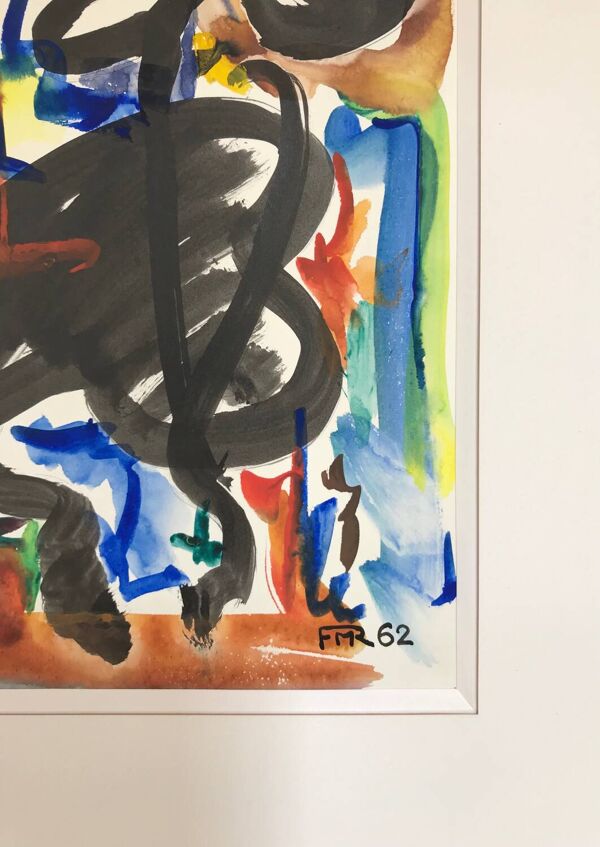 René marie 1890-1973.aquarelle et encre,1962.