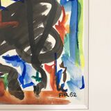 René marie 1890-1973. watercolor and ink, 1962.