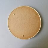 Mirror top in gilded aluminum, diameter 29 cm