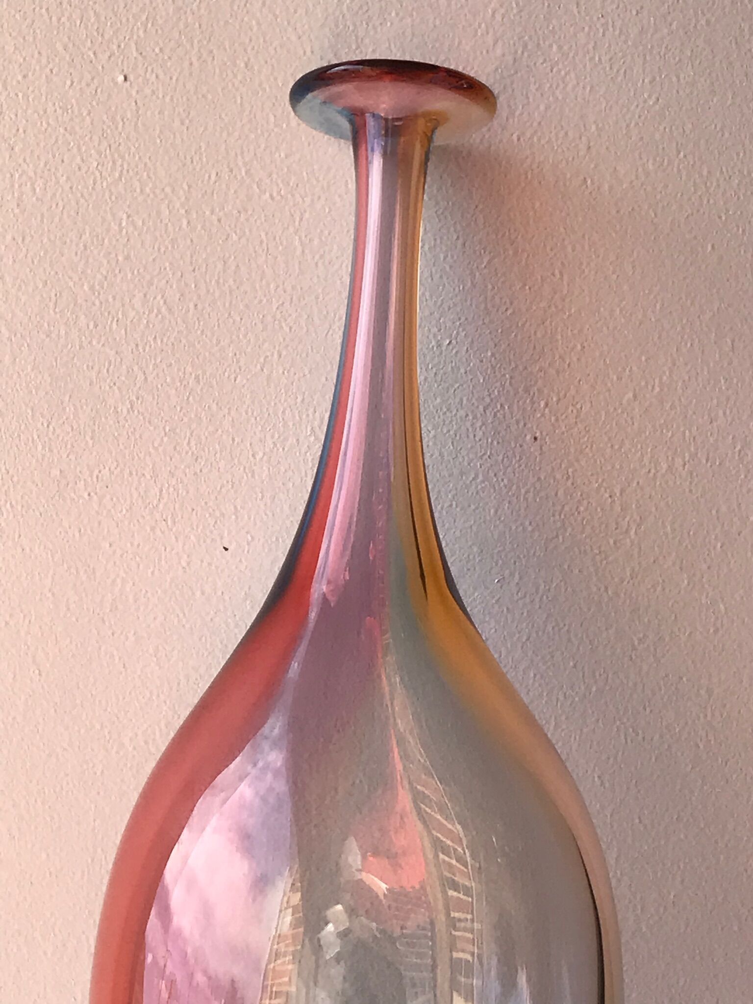 Vase kosta boda Fiji harlequin vintage design