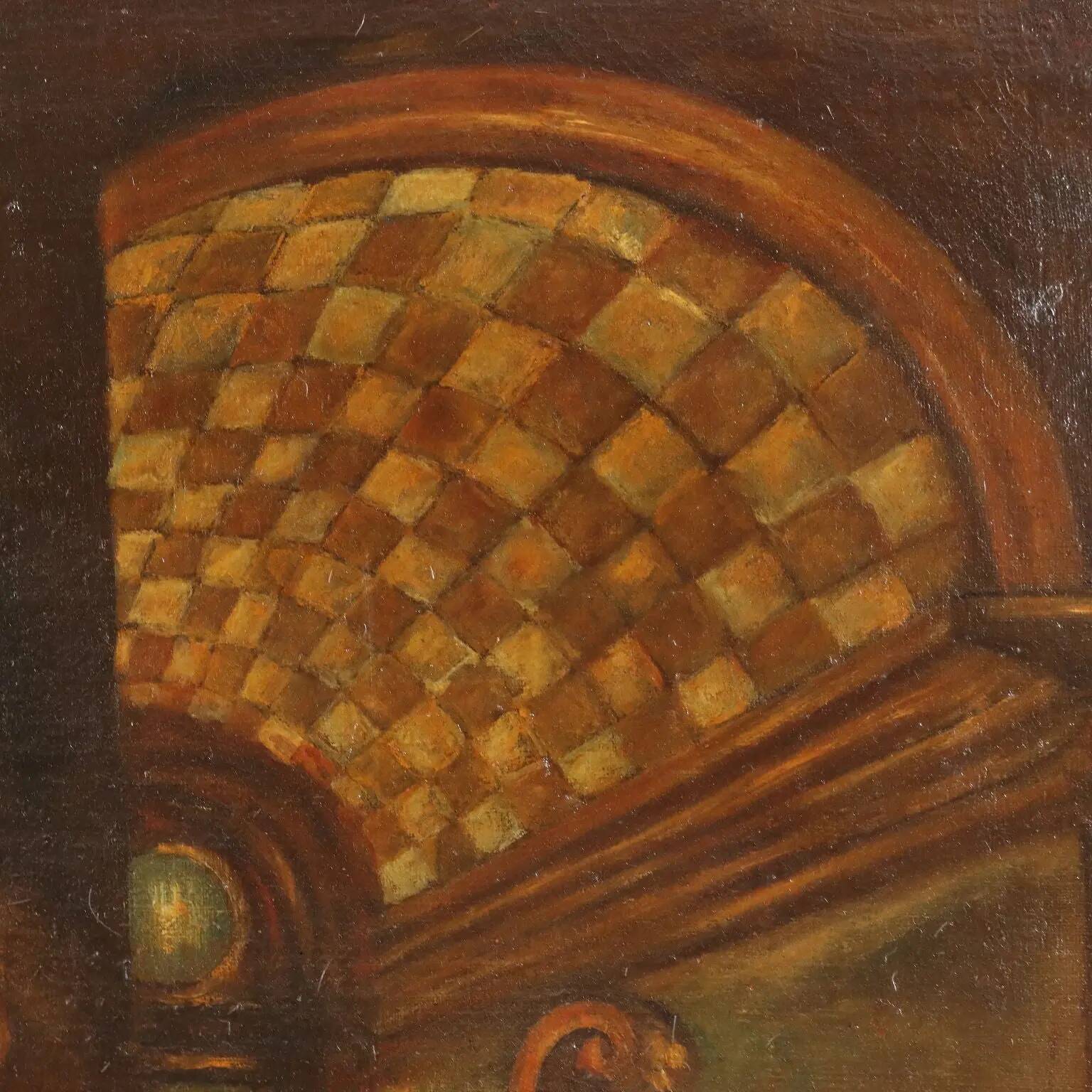 Peinture ancienne à sujet religieux, huile sur toile, XVIIe siècle