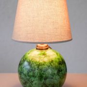 Scandinavian Art Deco table lamp in ceramic by Erik Mornils for Nittsjö, 1930s