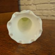 Large vintage floral opaline vase