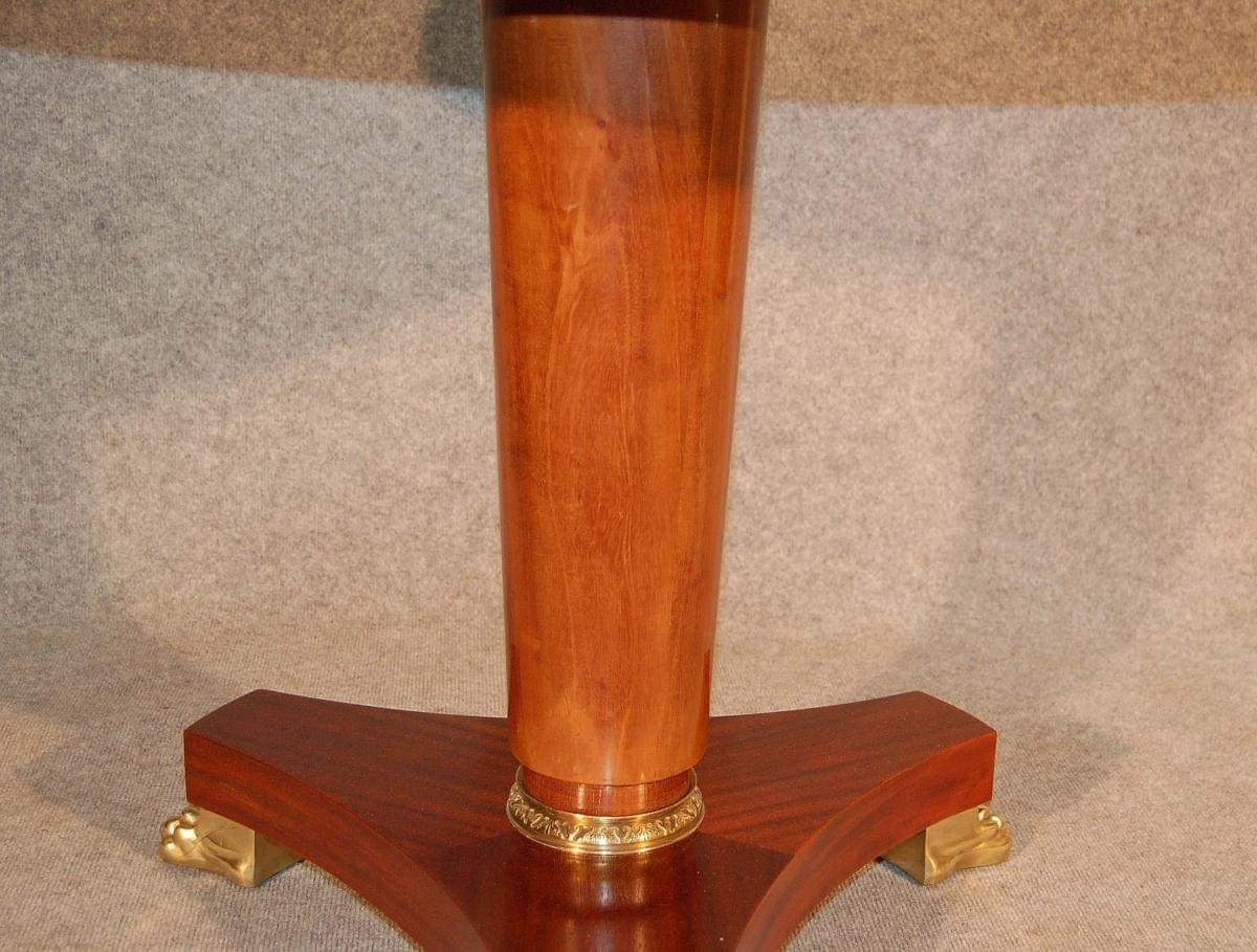 Table Pedestal table 1940 Dlg André Arbus Feet claws In Bronze