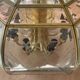 Eight-branch chandelier made of bevelled glass from the 1940s.