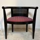 Black lacquered armchair