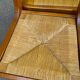 4 chaises de salle à manger en bois massif paillées 80s
