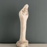 Virgin and child plaster sculpture