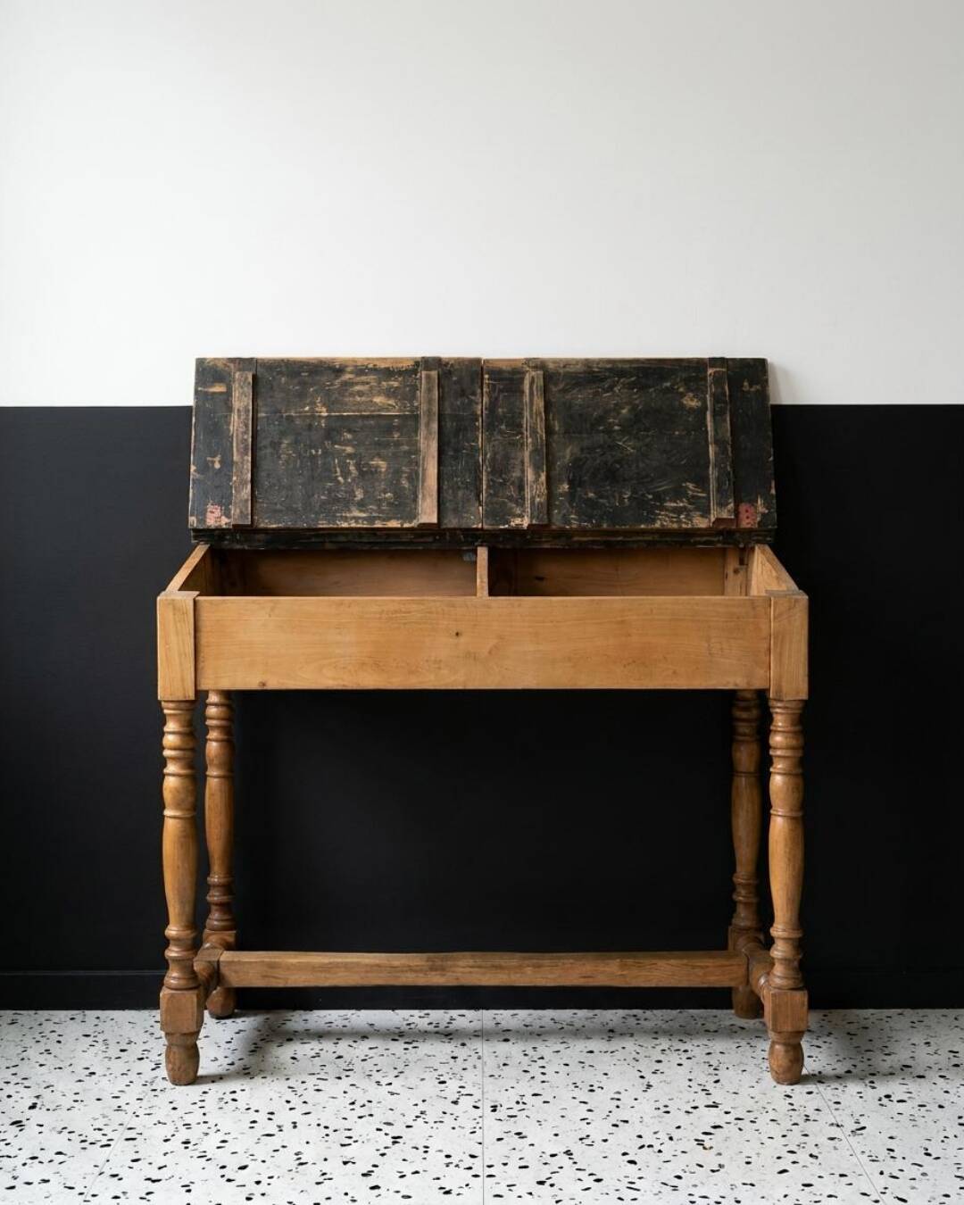 Antique writing desk, late 19th century, Netherlands.