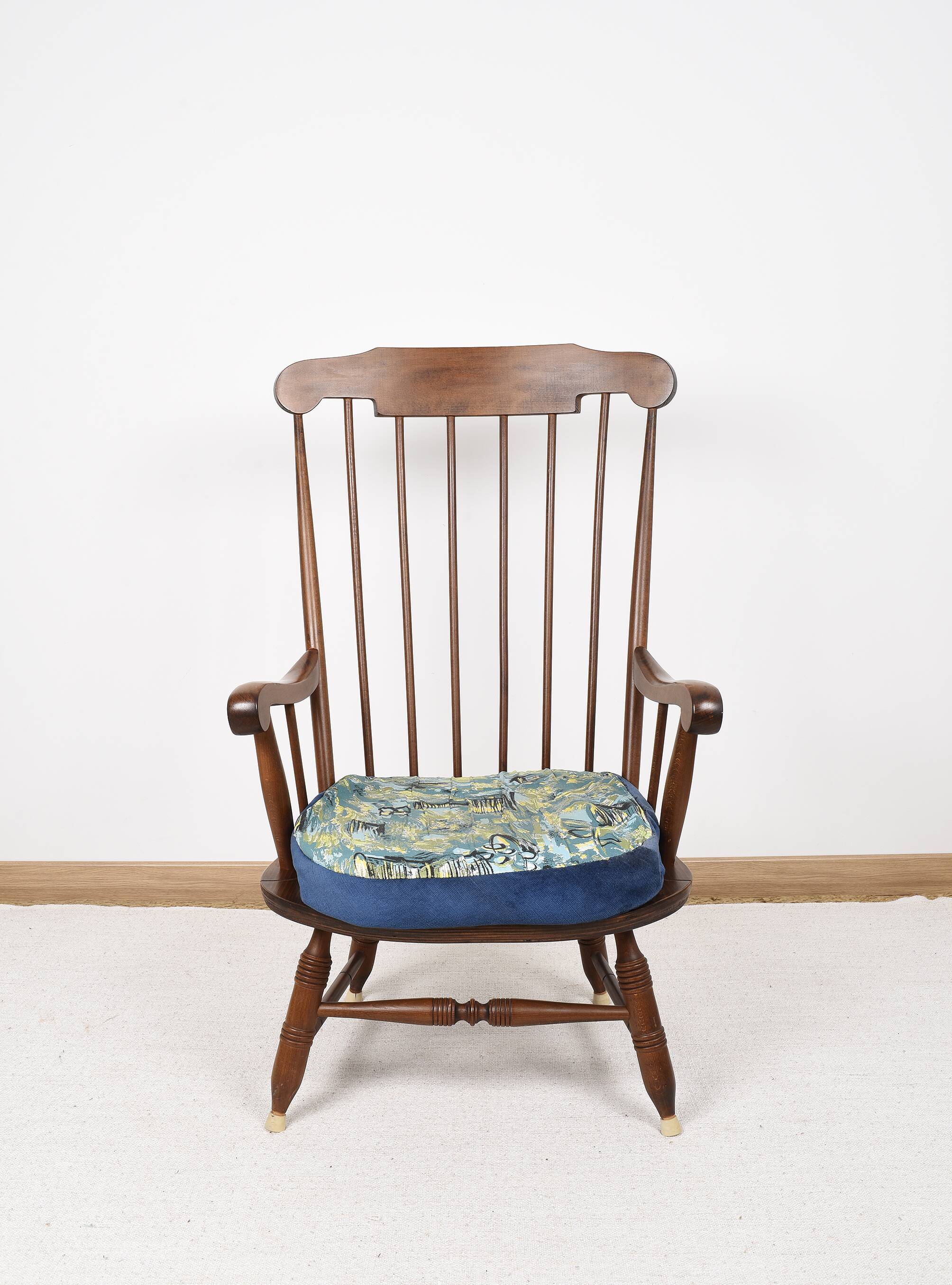 Vintage armchair with cushion