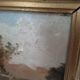 Old oil painting on canvas