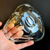 Val Saint Lambert Blown Crystal Ashtray / Pocket Tray (Vintage)