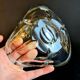 Val Saint Lambert Blown Crystal Ashtray / Pocket Tray (Vintage)
