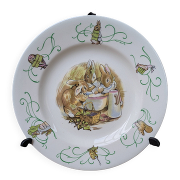 Assiette 17.5cm Peter Rabbit Wedgwood Barlaston England Beatrix Potter