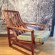 Reclining armchair by Borge Mogensen for Fredericia Denmark 1950s