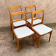 4 chaises de salle à manger scandinaves