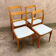 4 chaises de salle à manger scandinaves