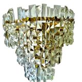 Kinkeldey crystal glass wall light, Austria 1970