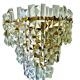 Kinkeldey crystal glass wall lamp, Austria 1970