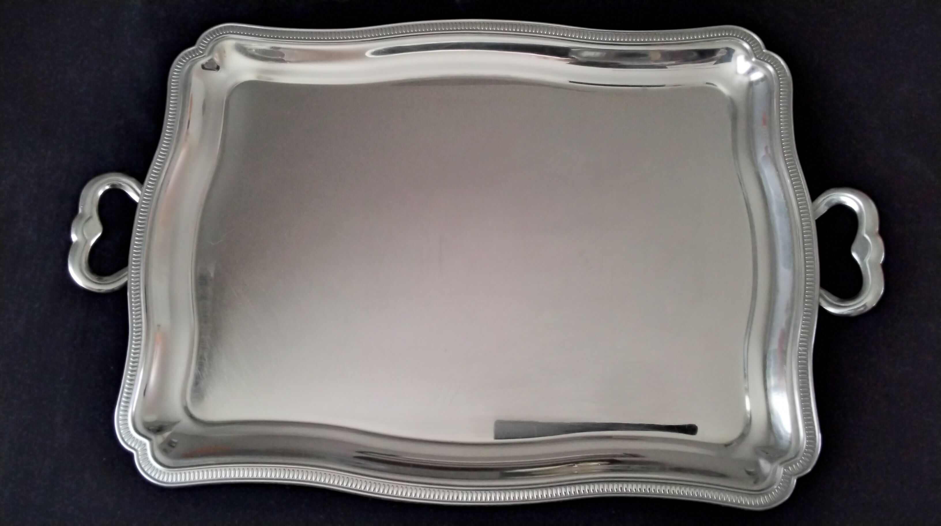 Stainless steel serving tray