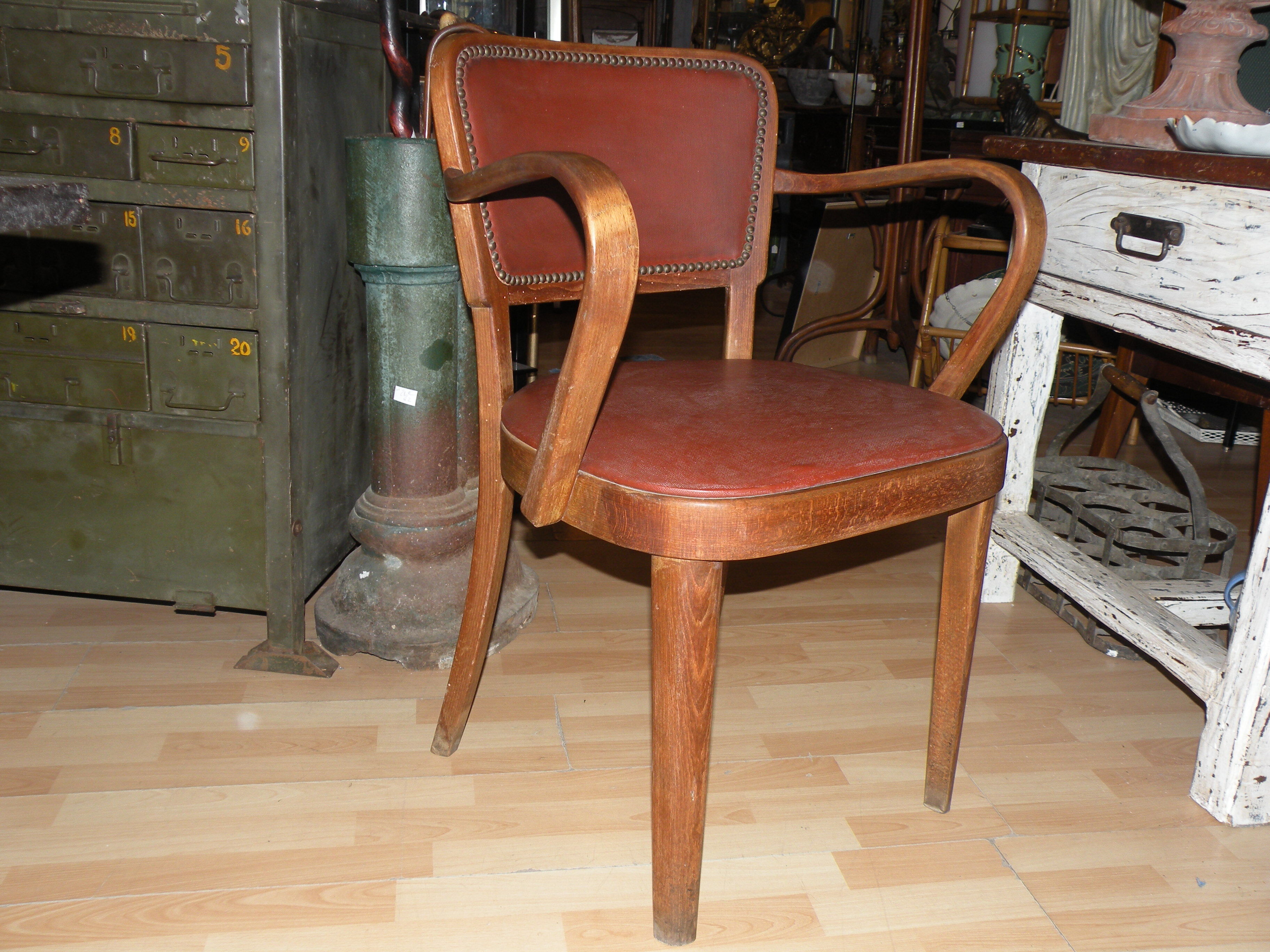 Fauteuil Thonet, bois courbé 1940, 1950