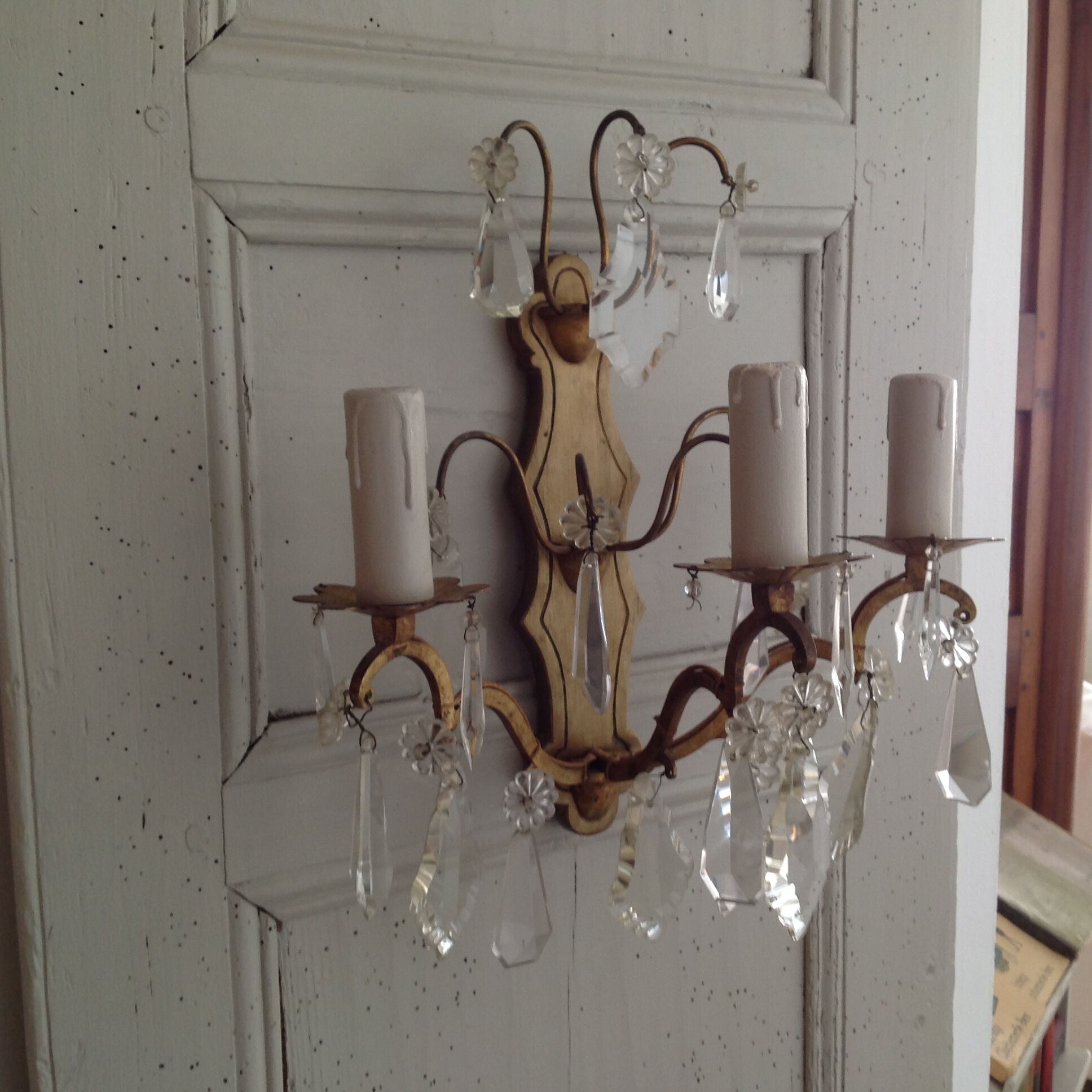 Wall light brass and stamps