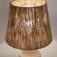 Lampe vintage en pierre et corde 1970