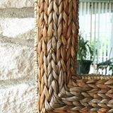 Rectangular rattan mirror 60X47