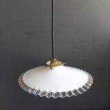 White opaline hanging lamp