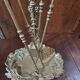 Bronze fireplace set