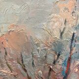 Oil on framed cardboard